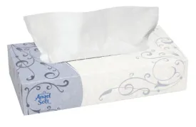 Angel Soft ps Facial Tissue, White, 7.6 X 8.8 Inch, Box of 100