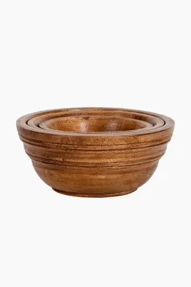 Bilbao Wood Nesting Bowls