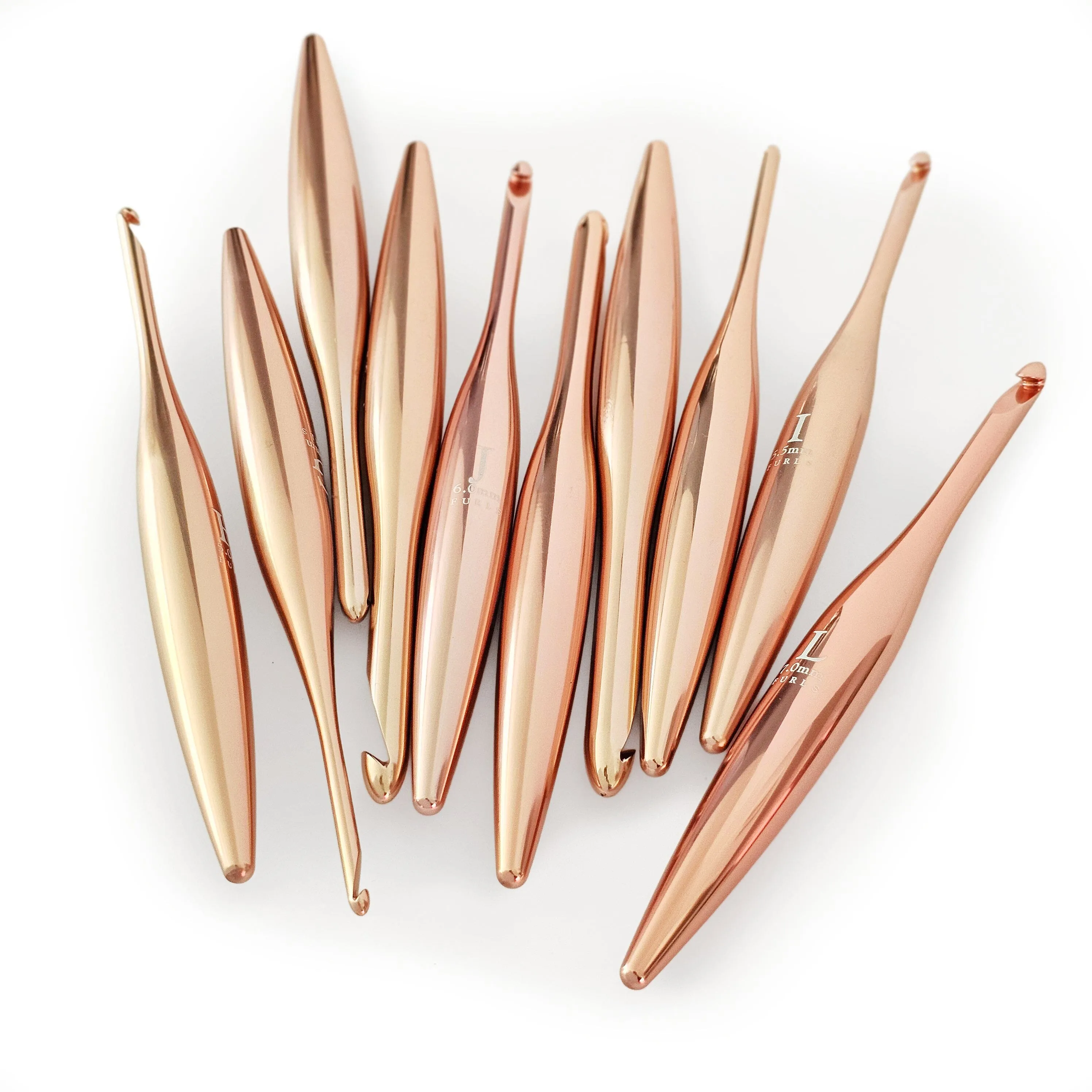 Blush Streamline Metal Crochet Hooks