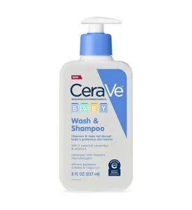 Cerave Baby Wash Shampoo Fragrance Paraben Sulfate Free Shampoo For Tear Free Baby Bath Time 8 Ounce