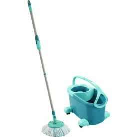 Cleaning bucket Leifheit Clean Twist Mop Ergo mobile Blue (1 Piece) (1 Unit)