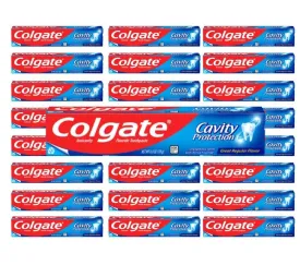 Colgate - Cavity Protection Toothpaste with Fluoride, Minty Great Regular Flavor - 6 Oz  - 24 Pack