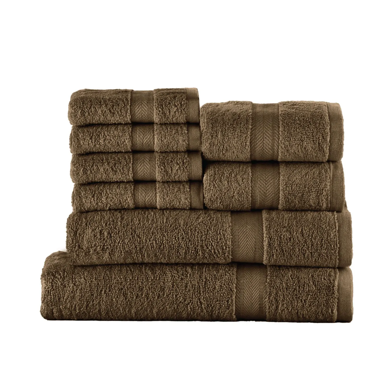 Cotton Towels 8 Piece Set-Soft Feel, Quick Dry, Highly Absorbent Durable Towels