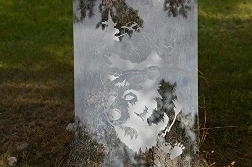 Doe Buck Flield Hunting Gun Cabinet Etched Glass Decal Vinyl