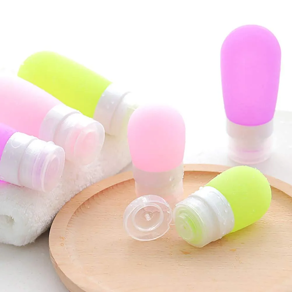 Empty Silicone Portable Travel Packing Press Bottle