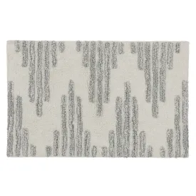 Eskil Bath Mat [Natural white & Light green grey]