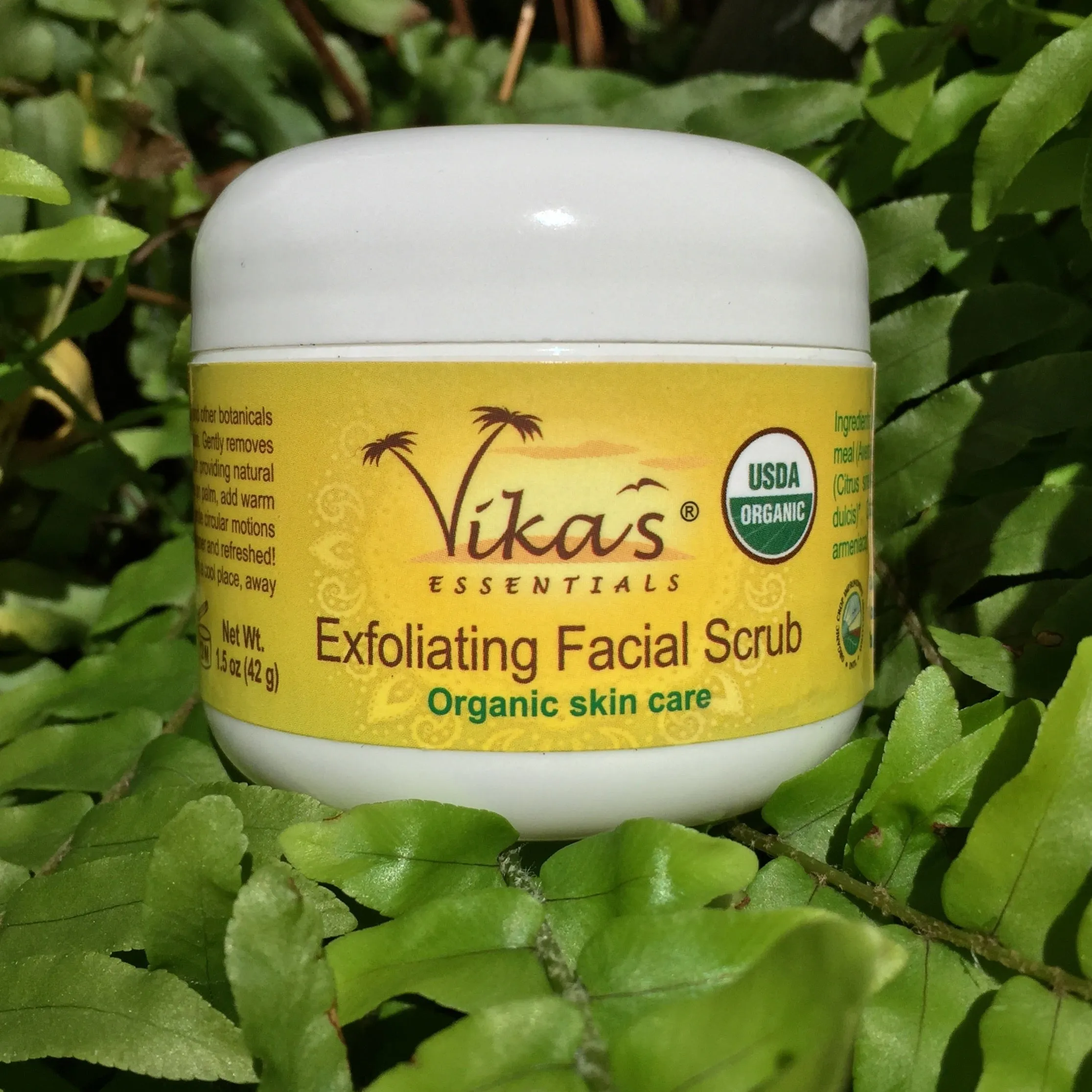 Exfoliating Facial Scrub - USDA Certified Organic