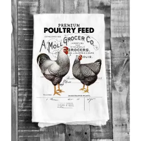 Farmer Market Poultry Feed Chicken Kitchen Cotton Tea Towels