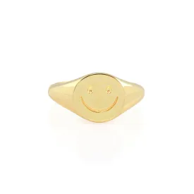 Happy Signet Ring