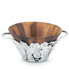 Magnolia Wood Tall Salad Bowl