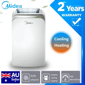 Midea 3.3 KW/4.0 kW Portable Air Conditioner Cooling  Heating/Cooling Remote Fan Cooler dehumidifying MPPD33H/MPPD40C (11418 BTU/13840 BTU)