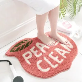 SINOTAO  -  Creativity Doormat Cartoon Fruit Carpet Flocking Non-slip Bath Mat Lemon Peach Home Land Pad Bedroom Toilet Doorway Floor Mat